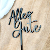 Cake-Topper "Alles Gute" - Acryl