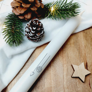 Stabkerze "Baumschmuck"