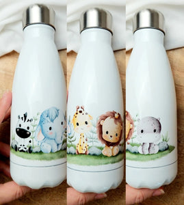 Edelstahl-Thermoflasche "little safari animals"
