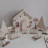 Wichtel-Tür / -Haus beleuchtet (Set)