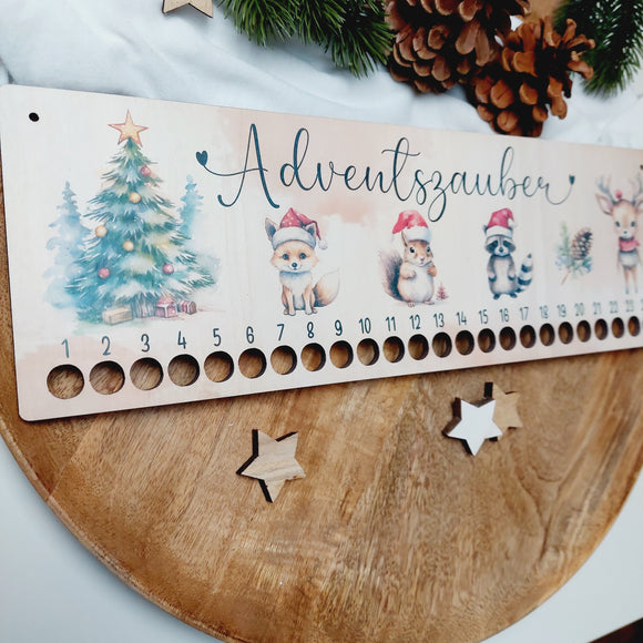 Adventskalender Adventszauber (auch mit Wunschmotiv möglich)