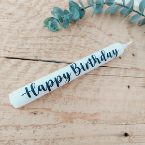 Stabkerze "Happy Birthday"