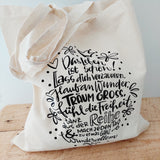 Baumwoll-Tasche "Das Leben ist schön"