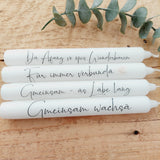 Stabkerzen "Hochzeit"