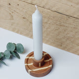 Kerzenhalter aus Holz - Einzelstück