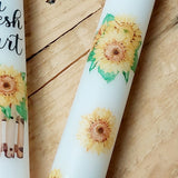 Stabkerzen-Set "every day is a fresh start" / "Sonnenblumen"