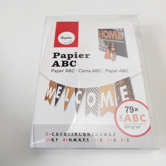 Papier ABC - 7cm von Rayher (3x vorhanden)