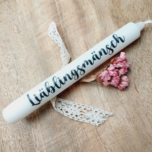 Stabkerze "Liäblingsmänsch"