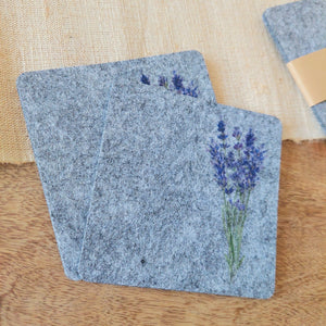 Filz-Untersetzer "Lavendel" - 2er-Set