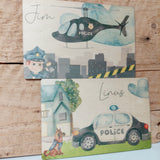 Holzschilder "Polizei"